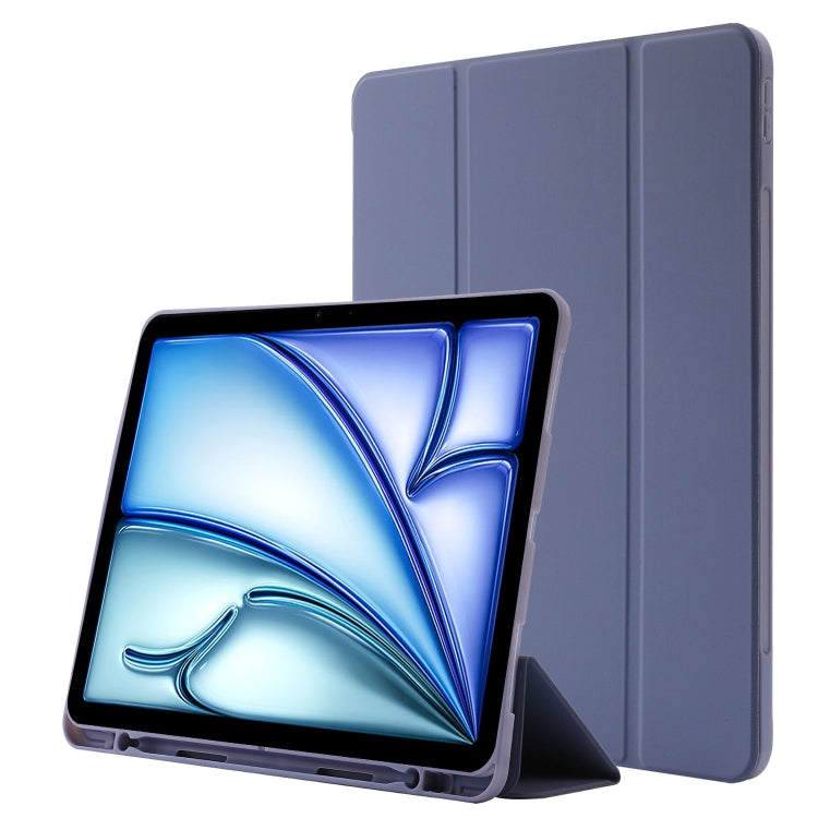 Skin Feel Tri-fold Leather Tablet Case with Pen Slot, For iPad Air 11 2025 / 2024, For iPad Air 13 2025 / 2024