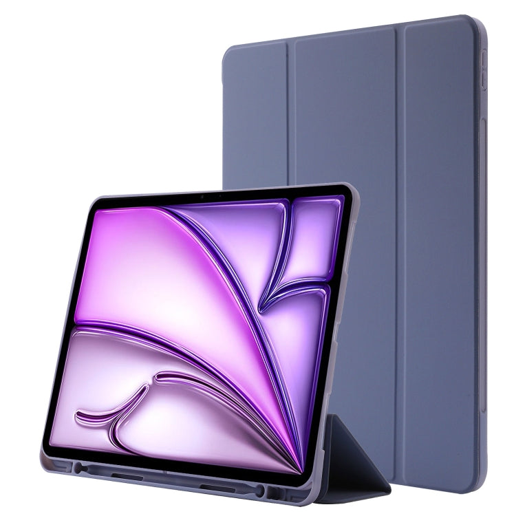 Skin Feel Tri-fold Leather Tablet Case with Pen Slot, For iPad Air 11 2025 / 2024, For iPad Air 13 2025 / 2024