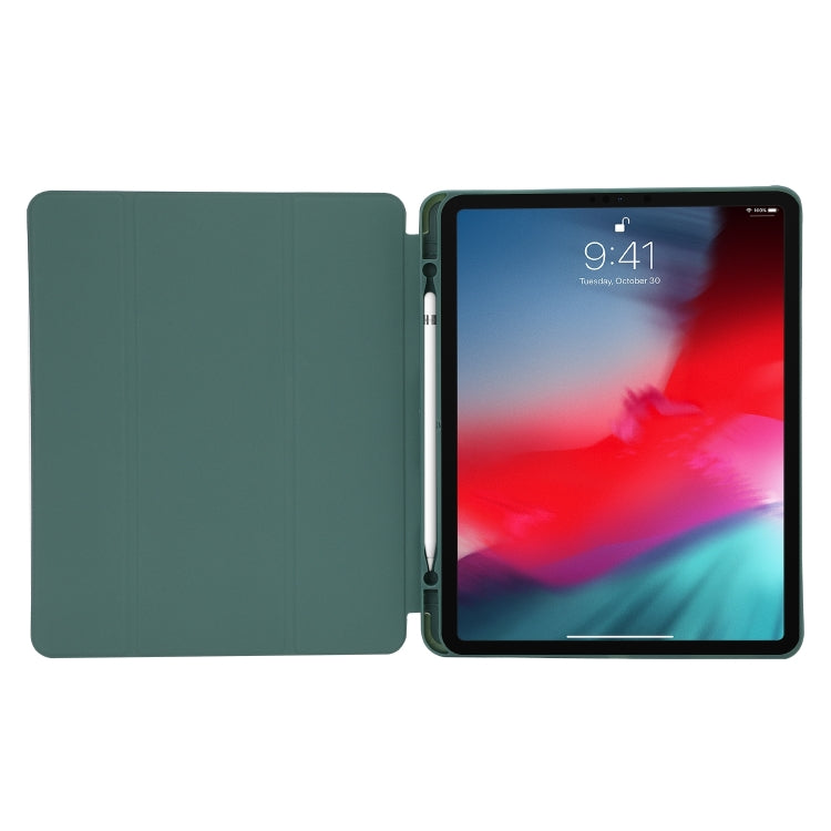 Skin Feel Tri-fold Leather Tablet Case with Pen Slot, For iPad Pro 13 2024, For iPad Pro 11 2024