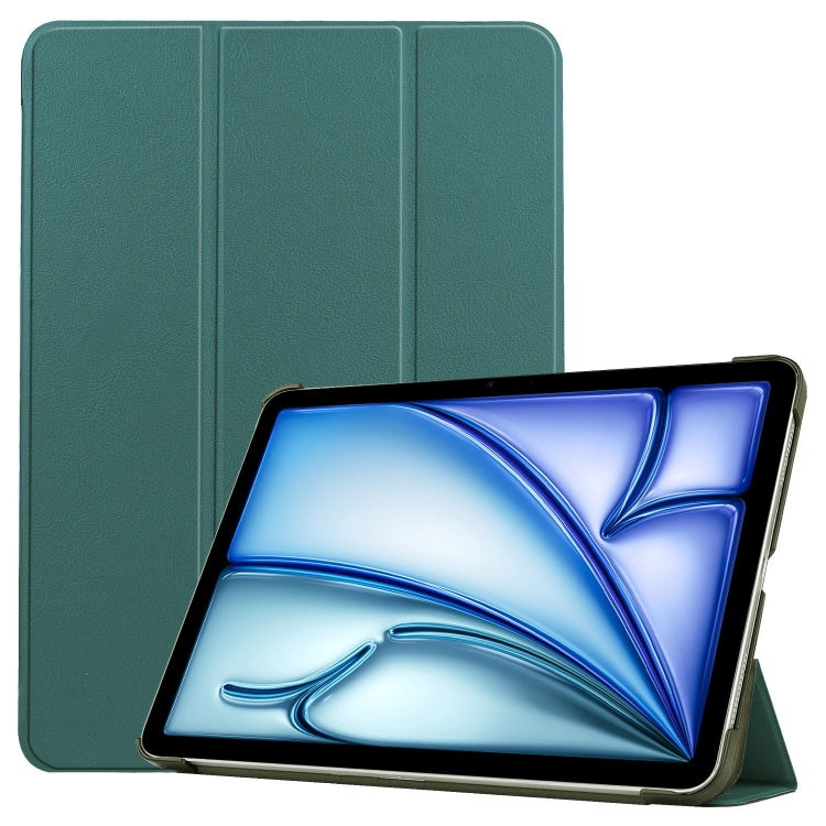 Custer Pure Color 3-Fold Holder Smart Leather Tablet Case, For iPad Air 13 2024 / 2025, For iPad Pro 13 2024