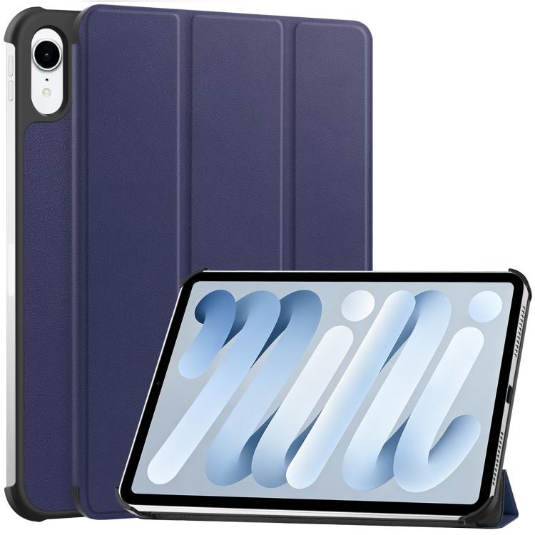 Custer Pure Color 3-Fold Holder Smart Leather Tablet Case, For iPad Air 13 2024 / 2025, For iPad Pro 13 2024