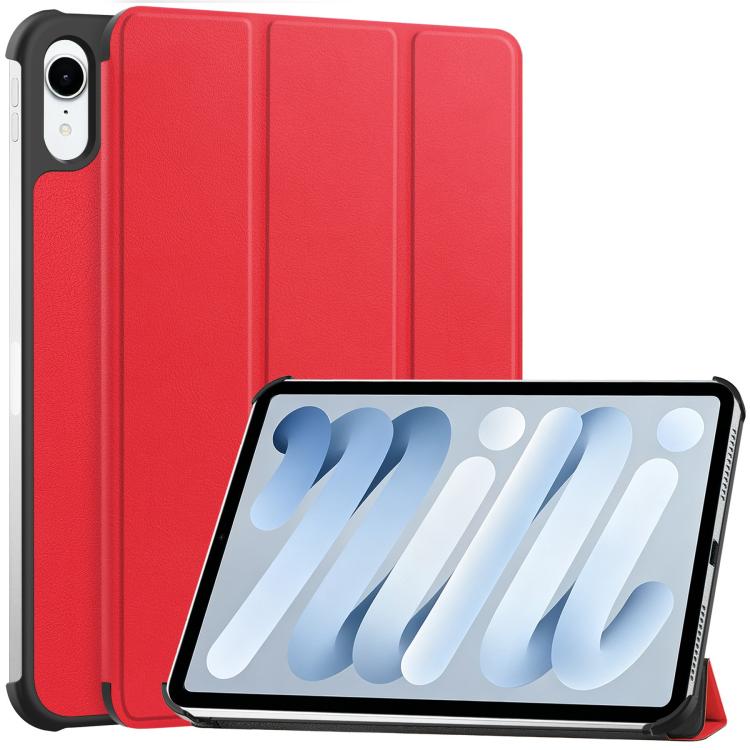 Custer Pure Color 3-Fold Holder Smart Leather Tablet Case, For iPad Air 13 2024 / 2025, For iPad Pro 13 2024