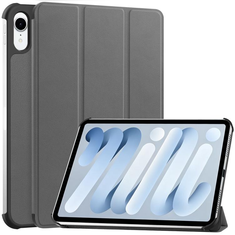 Custer Pure Color 3-Fold Holder Smart Leather Tablet Case, For iPad Air 13 2024 / 2025, For iPad Pro 13 2024