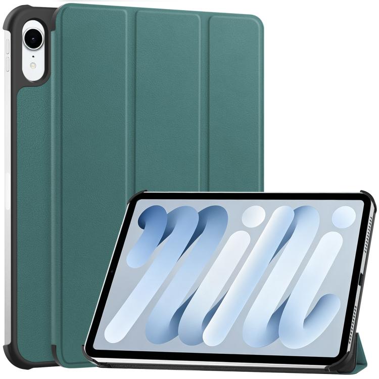 Custer Pure Color 3-Fold Holder Smart Leather Tablet Case, For iPad Air 13 2024 / 2025, For iPad Pro 13 2024