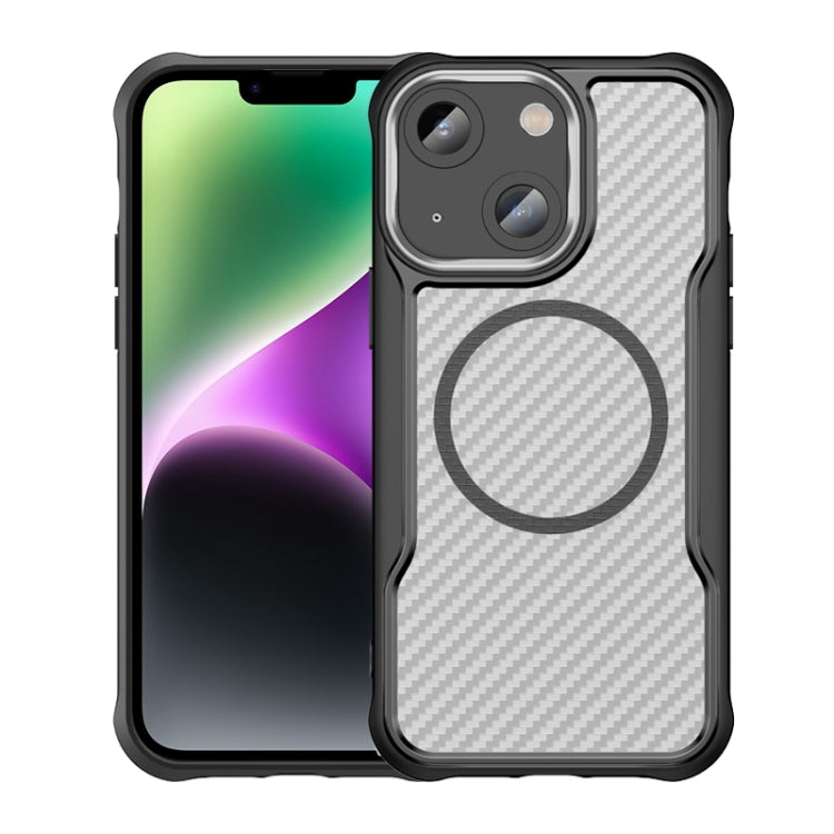 Carbon Fiber Texture MagSafe Translucent Phone Case, For iPhone 16 Pro, For iPhone 16 Plus, For iPhone 16, For iPhone 15 Pro Max, For iPhone 15 Pro, For iPhone 15 Plus / 14 Plus