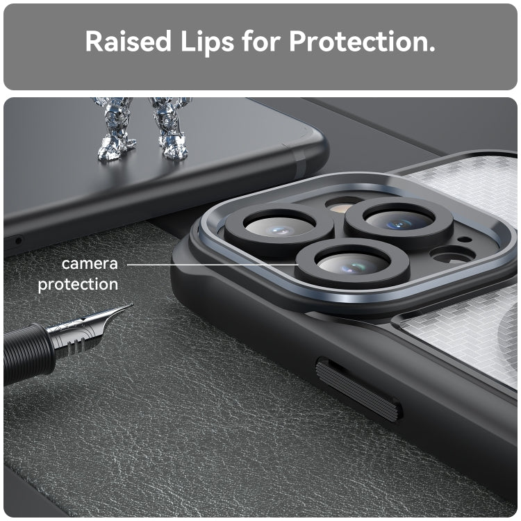Carbon Fiber Texture MagSafe Translucent Phone Case, For iPhone 13, For iPhone 12, For iPhone 12 Pro Max, For iPhone 12 Pro, For iPhone 11 Pro Max, For iPhone 11