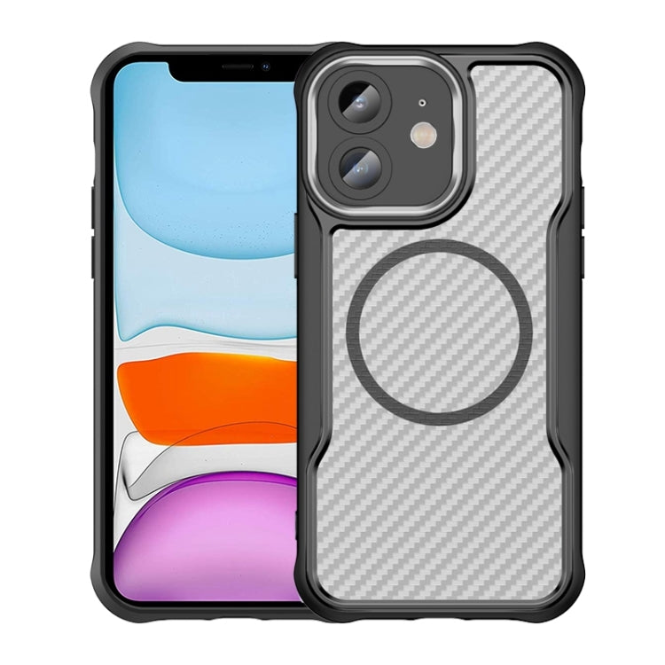 Carbon Fiber Texture MagSafe Translucent Phone Case, For iPhone 16 Pro, For iPhone 16 Plus, For iPhone 16, For iPhone 15 Pro Max, For iPhone 15 Pro, For iPhone 15 Plus / 14 Plus
