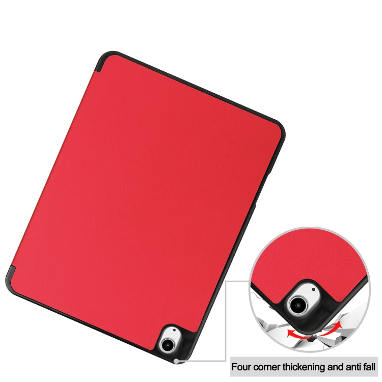 Custer TPU Pure Color 3-Fold Holder Smart Leather Tablet Case with Pen Tray, For iPad Air 13 2024 / 2025, For iPad Pro 13 2024
