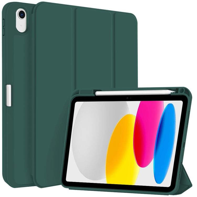 3-fold TPU Smart Leather Tablet Case with Pen Slot, For iPad Pro 13 2024, For iPad Pro 11 2024, For iPad Pro 12.9