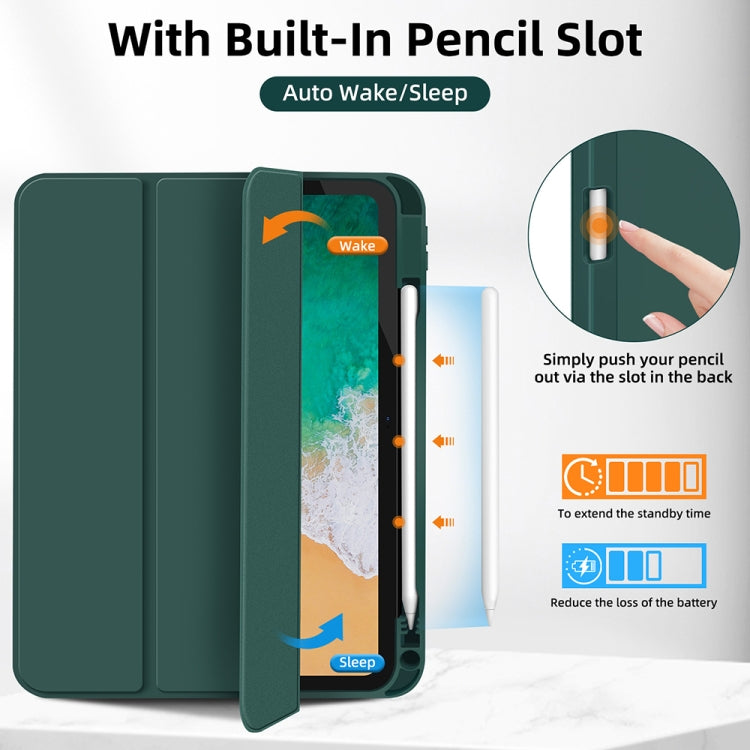 3-fold TPU Smart Leather Tablet Case with Pen Slot, For iPad Pro 13 2024, For iPad Pro 11 2024, For iPad Pro 12.9