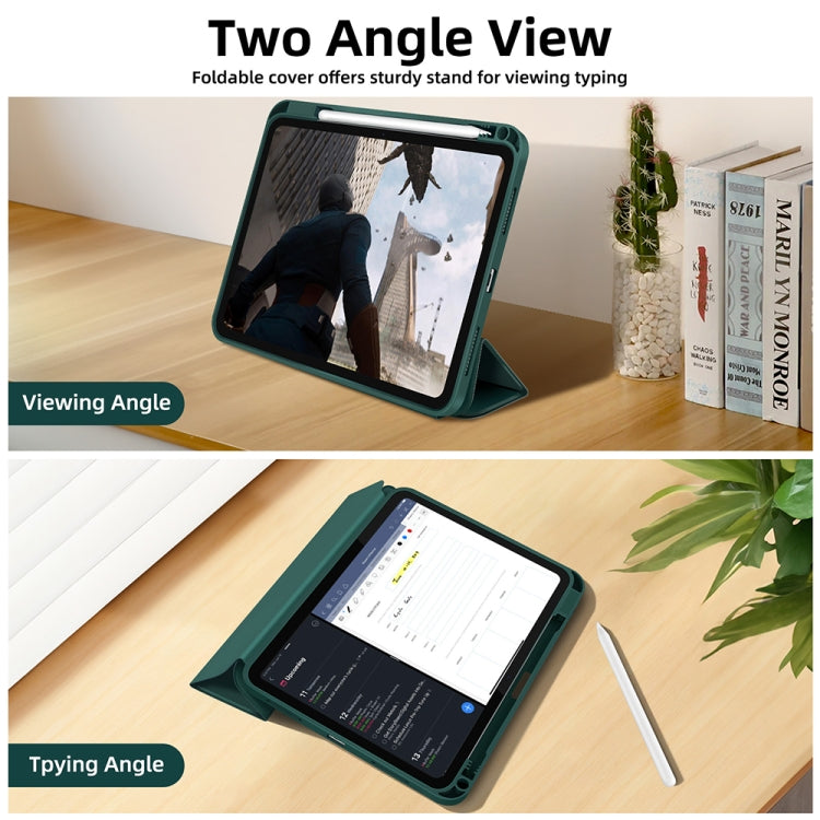 3-fold TPU Smart Leather Tablet Case with Pen Slot, For iPad Pro 13 2024, For iPad Pro 11 2024, For iPad Pro 12.9