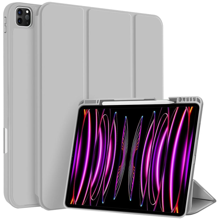 3-fold TPU Smart Leather Tablet Case with Pen Slot, For iPad Pro 13 2024, For iPad Pro 11 2024, For iPad Pro 12.9