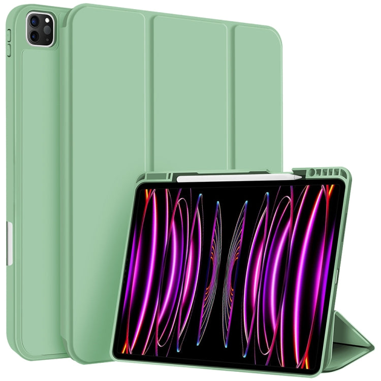 3-fold TPU Smart Leather Tablet Case with Pen Slot, For iPad Pro 13 2024, For iPad Pro 11 2024, For iPad Pro 12.9