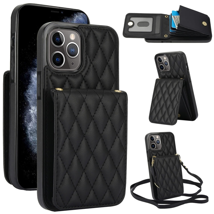 YM015 Crossbody Rhombic Card Bag RFID Phone Case