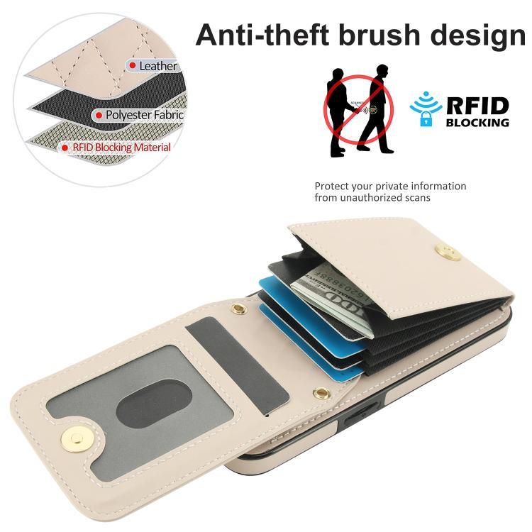 YM015 Crossbody Rhombic Card Bag RFID Phone Case, For iPhone 16e / 17e, For iPhone 17 Pro Max, For iPhone 17 Pro, For iPhone 17