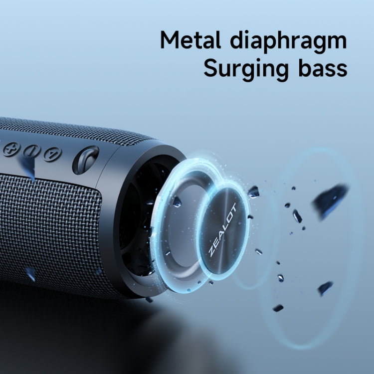Zealot S51 Pro Shocking Bass Bluetooth Speaker with Colorful Light