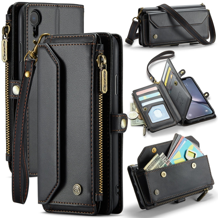 CaseMe C36 Card Slots Zipper Wallet RFID Anti-theft Leather Phone Case, For iPhone 11 Pro, For iPhone XS / X, For iPhone XR, For iPhone XS Max
