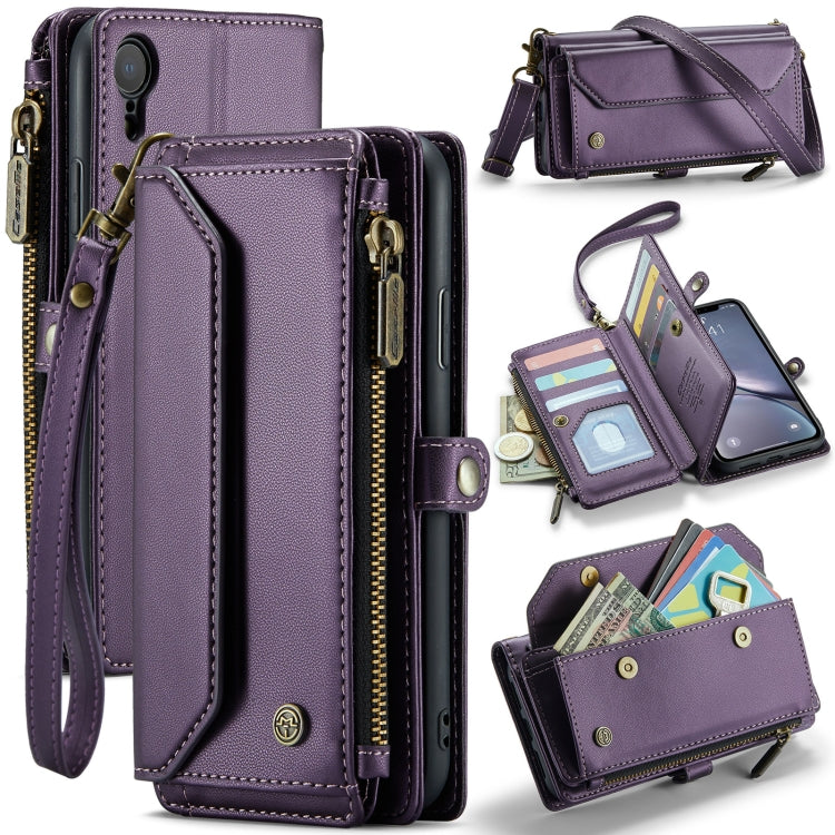 CaseMe C36 Card Slots Zipper Wallet RFID Anti-theft Leather Phone Case, For iPhone 11 Pro, For iPhone XS / X, For iPhone XR, For iPhone XS Max