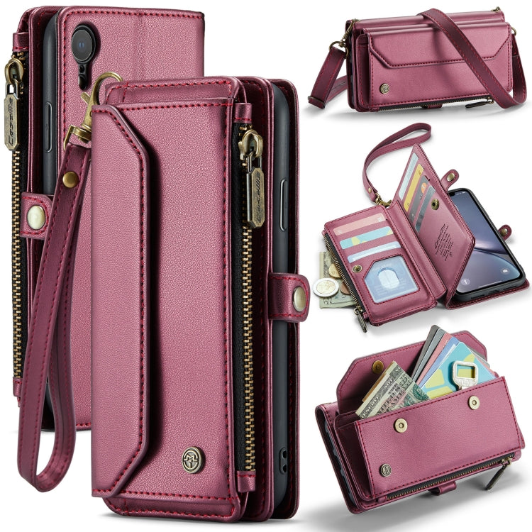 CaseMe C36 Card Slots Zipper Wallet RFID Anti-theft Leather Phone Case, For iPhone 11 Pro, For iPhone XS / X, For iPhone XR, For iPhone XS Max