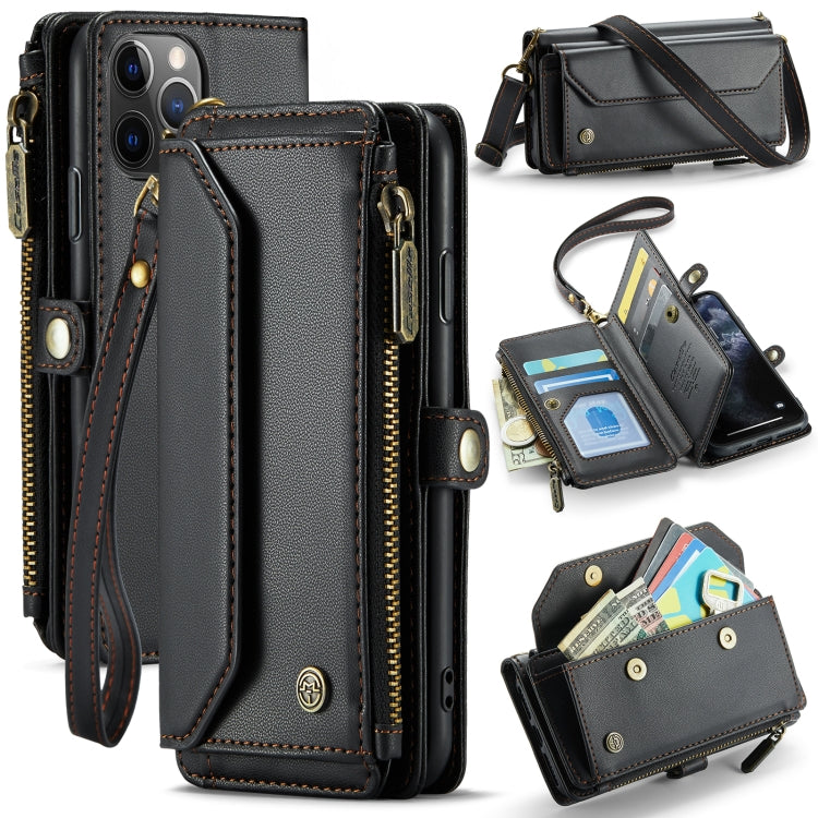 CaseMe C36 Card Slots Zipper Wallet RFID Anti-theft Leather Phone Case, For iPhone 11 Pro, For iPhone XS / X, For iPhone XR, For iPhone XS Max