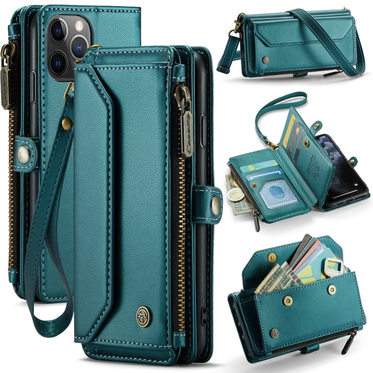 CaseMe C36 Card Slots Zipper Wallet RFID Anti-theft Leather Phone Case, For iPhone 11 Pro, For iPhone XS / X, For iPhone XR, For iPhone XS Max