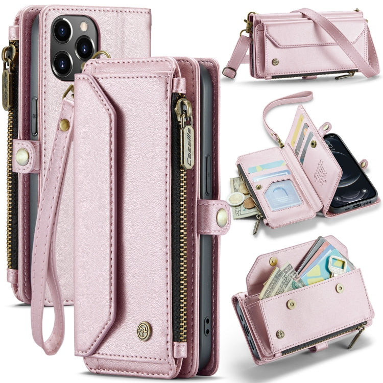 CaseMe C36 Card Slots Zipper Wallet RFID Anti-theft Leather Phone Case, For iPhone 13, For iPhone 13 mini, For iPhone 12, For iPhone 12 Pro Max