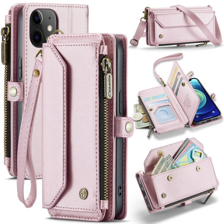 CaseMe C36 Card Slots Zipper Wallet RFID Anti-theft Leather Phone Case, For iPhone 13, For iPhone 13 mini, For iPhone 12, For iPhone 12 Pro Max