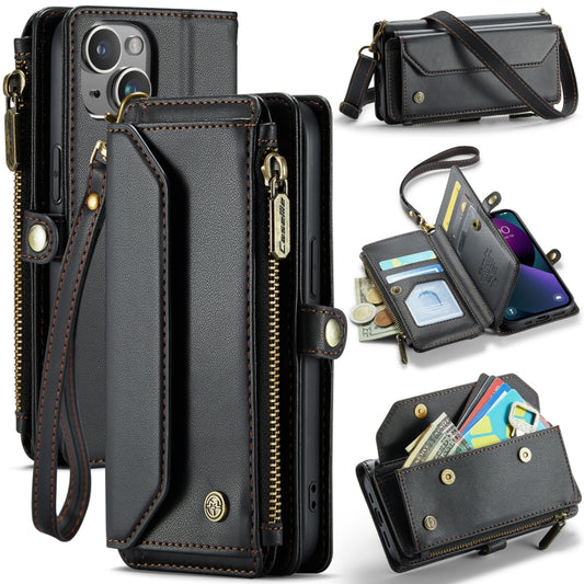 CaseMe C36 Card Slots Zipper Wallet RFID Anti-theft Leather Phone Case, For iPhone 13, For iPhone 13 mini, For iPhone 12, For iPhone 12 Pro Max