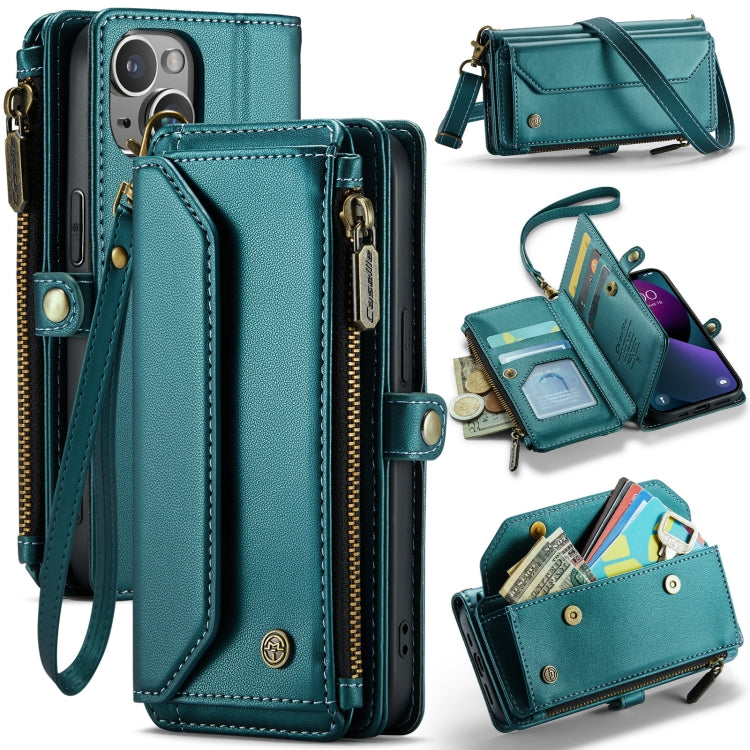 CaseMe C36 Card Slots Zipper Wallet RFID Anti-theft Leather Phone Case, For iPhone 13, For iPhone 13 mini, For iPhone 12, For iPhone 12 Pro Max