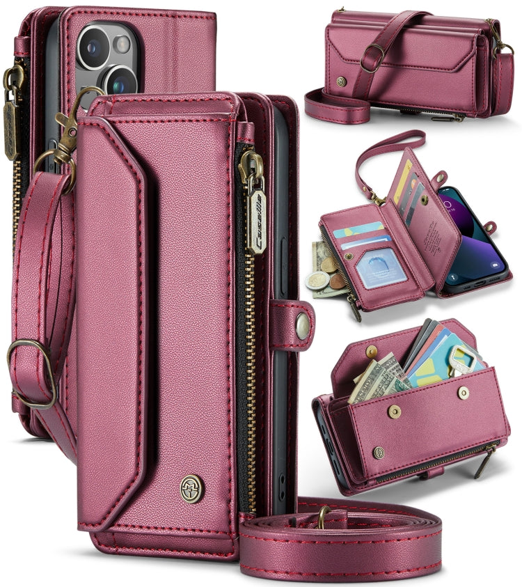CaseMe C36 Card Slots Zipper Wallet RFID Anti-theft Leather Phone Case, For iPhone 13, For iPhone 13 mini, For iPhone 12, For iPhone 12 Pro Max