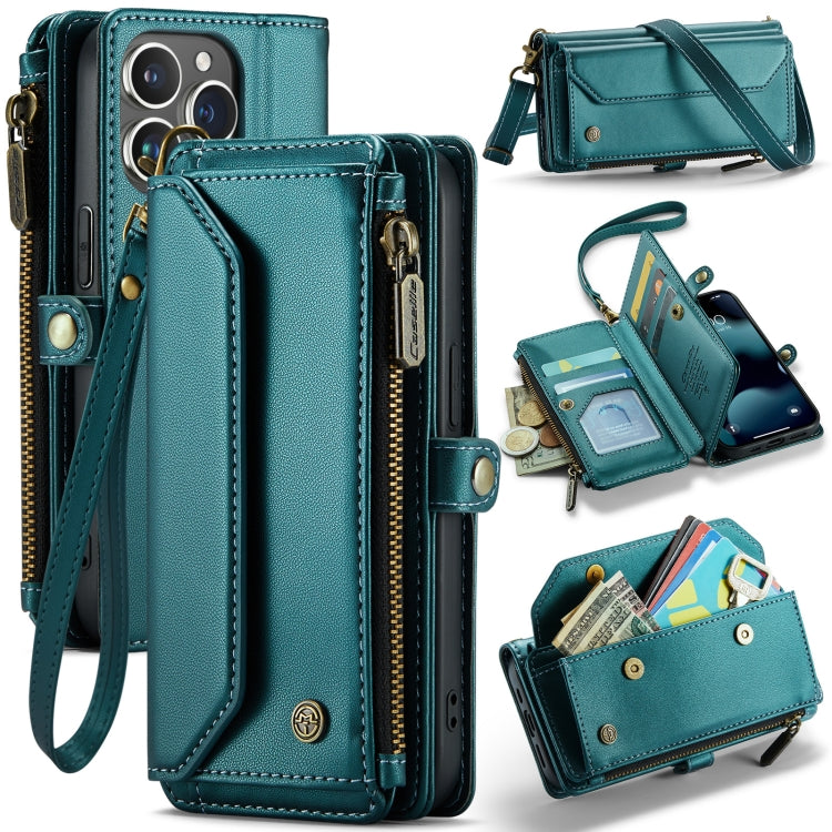 CaseMe C36 Card Slots Zipper Wallet RFID Anti-theft Leather Phone Case, For iPhone SE 2022 / SE 2020, For iPhone 8 / 7 / 6, For iPhone 13 Pro Max, For iPhone 13 Pro