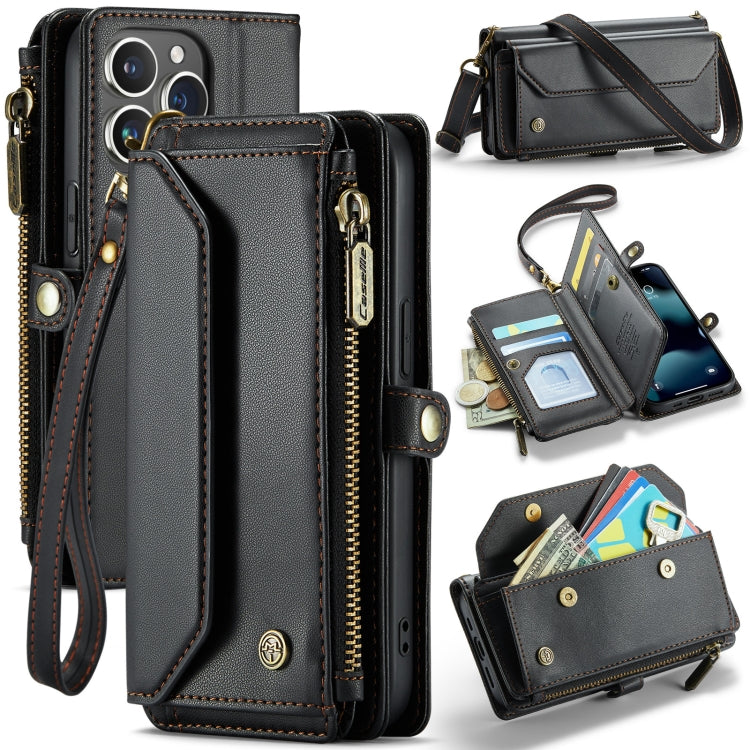 CaseMe C36 Card Slots Zipper Wallet RFID Anti-theft Leather Phone Case, For iPhone SE 2022 / SE 2020, For iPhone 8 / 7 / 6, For iPhone 13 Pro Max, For iPhone 13 Pro