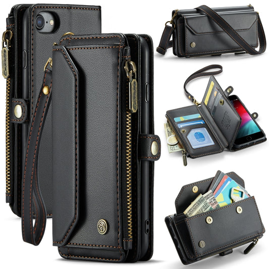 CaseMe C36 Card Slots Zipper Wallet RFID Anti-theft Leather Phone Case, For iPhone SE 2022 / SE 2020, For iPhone 8 / 7 / 6, For iPhone 13 Pro Max, For iPhone 13 Pro