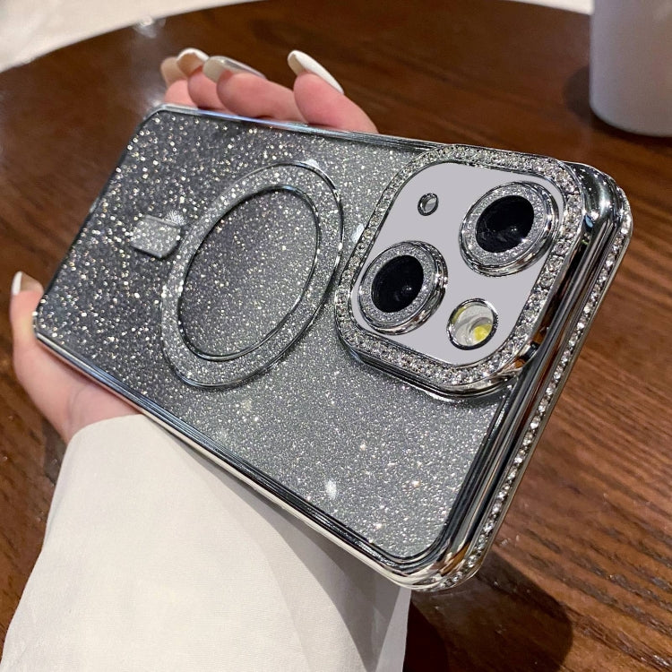 Diamond Gradient Glitter Plated MagSafe Phone Case, For iPhone 13 Pro Max, For iPhone 13 Pro, For iPhone 13, For iPhone 12