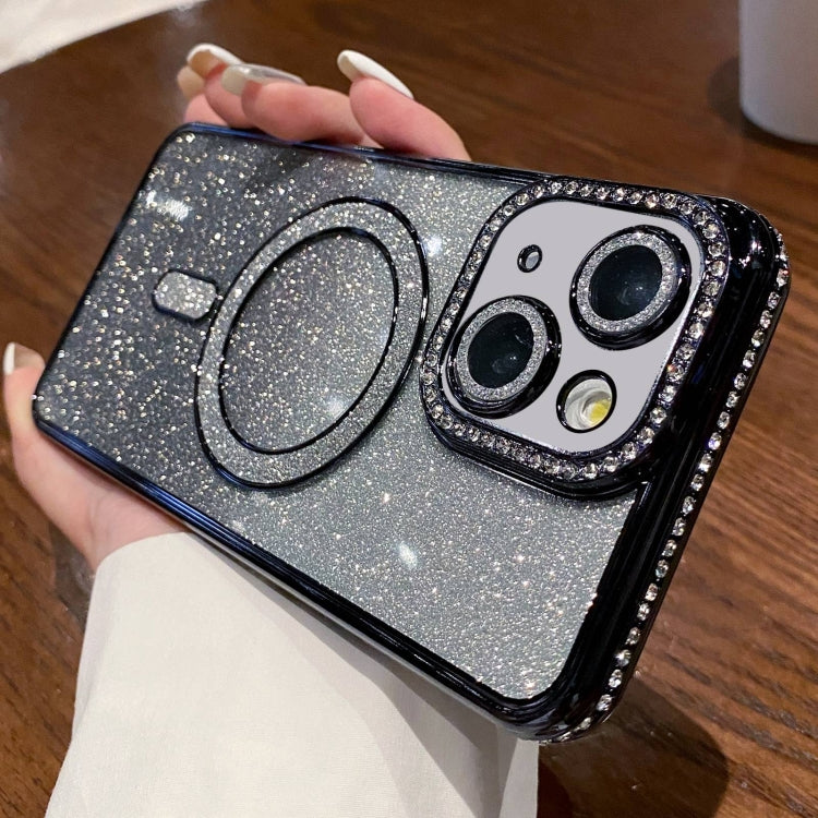 Diamond Gradient Glitter Plated MagSafe Phone Case, For iPhone 13 Pro Max, For iPhone 13 Pro, For iPhone 13, For iPhone 12