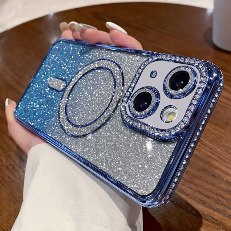 Diamond Gradient Glitter Plated MagSafe Phone Case, For iPhone 13 Pro Max, For iPhone 13 Pro, For iPhone 13, For iPhone 12