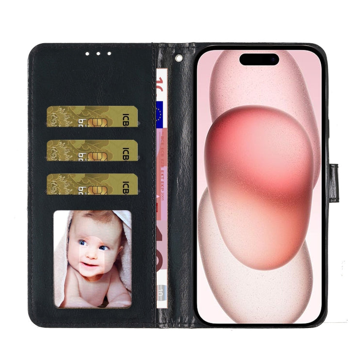 Glitter Powder Flip Leather Phone Case, For iPhone 16