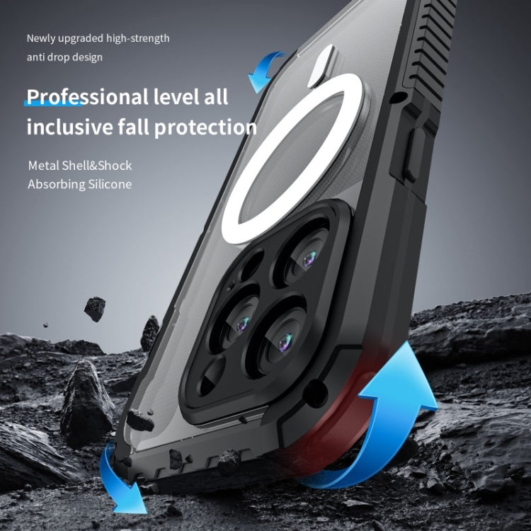 MagSafe Shockproof Metal Phone Case, For iPhone 15 Pro Max, For iPhone 15 Pro, For iPhone 14 Pro, For iPhone 14 Pro Max
