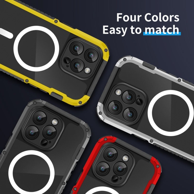 MagSafe Shockproof Metal Phone Case, For iPhone 15 Pro Max, For iPhone 15 Pro, For iPhone 14 Pro, For iPhone 14 Pro Max