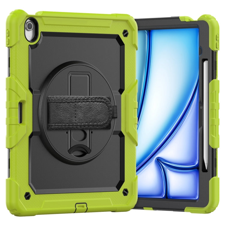 Turntable Holder Silicone Hybrid PC Tablet Case with Shoulder Strap, For iPad Air 11 2025 / 2024