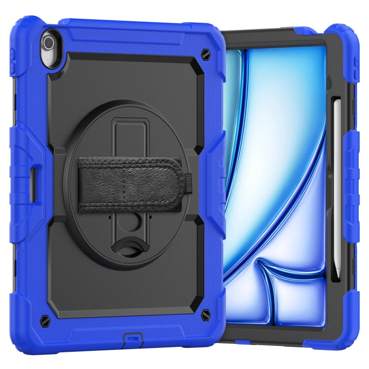 Turntable Holder Silicone Hybrid PC Tablet Case with Shoulder Strap, For iPad Air 11 2025 / 2024