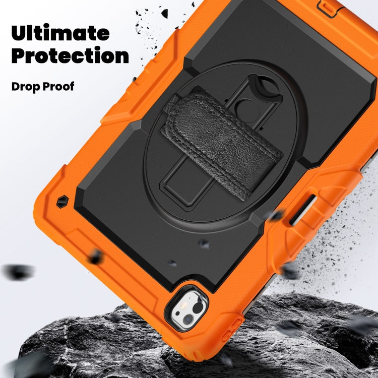 Turntable Holder Silicone Hybrid PC Tablet Case with Shoulder Strap, For iPad Pro 13 2024