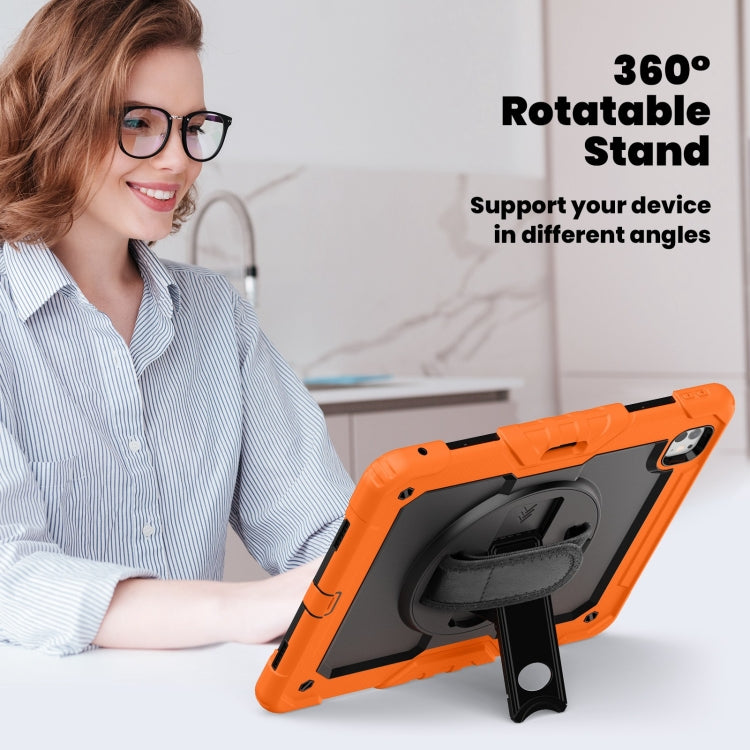 Turntable Holder Silicone Hybrid PC Tablet Case with Shoulder Strap, For iPad Pro 13 2024