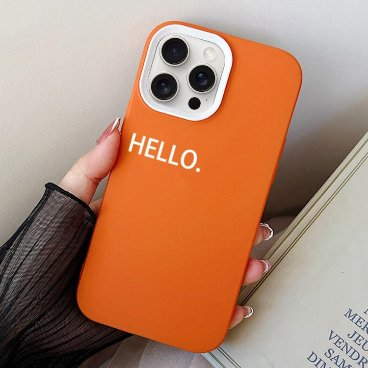 HELLO Word PC Hybrid TPU Phone Case, For iPhone 15 Pro Max, For iPhone 15 Pro, For iPhone 15 Plus