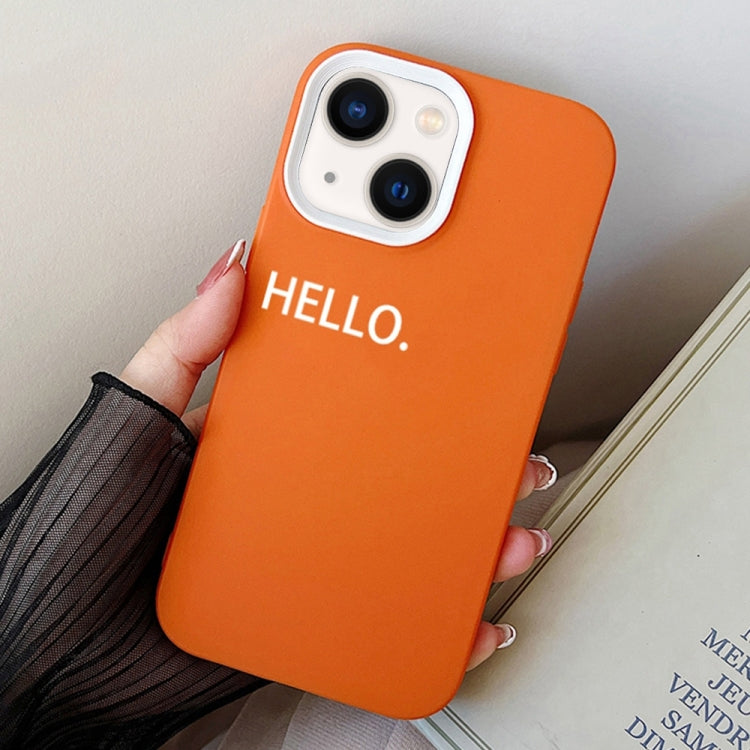 HELLO Word PC Hybrid TPU Phone Case, For iPhone 15, For iPhone 14 Plus, For iPhone 14