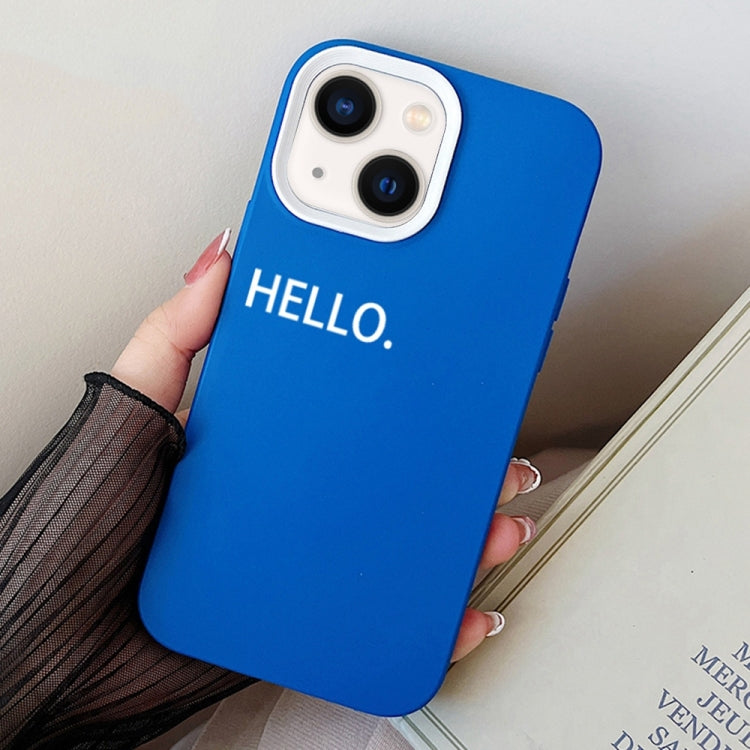 HELLO Word PC Hybrid TPU Phone Case, For iPhone 15, For iPhone 14 Plus, For iPhone 14
