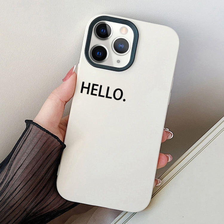 HELLO Word PC Hybrid TPU Phone Case, For iPhone 12 mini, For iPhone 11 Pro Max, For iPhone 11