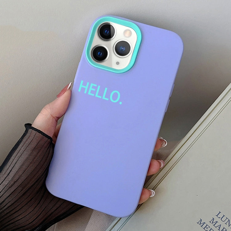 HELLO Word PC Hybrid TPU Phone Case, For iPhone 11 Pro, For iPhone X / XS, For iPhone XR