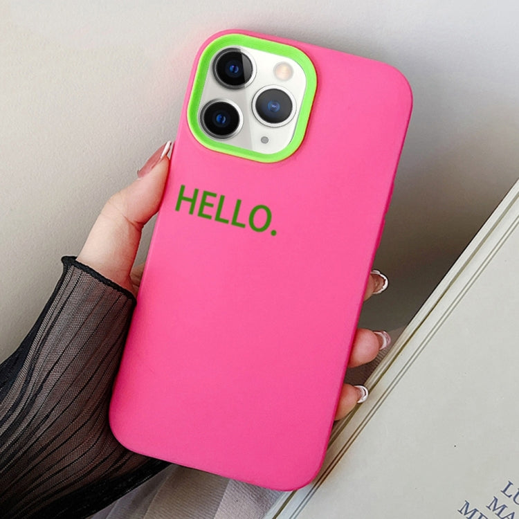 HELLO Word PC Hybrid TPU Phone Case, For iPhone 11 Pro, For iPhone X / XS, For iPhone XR