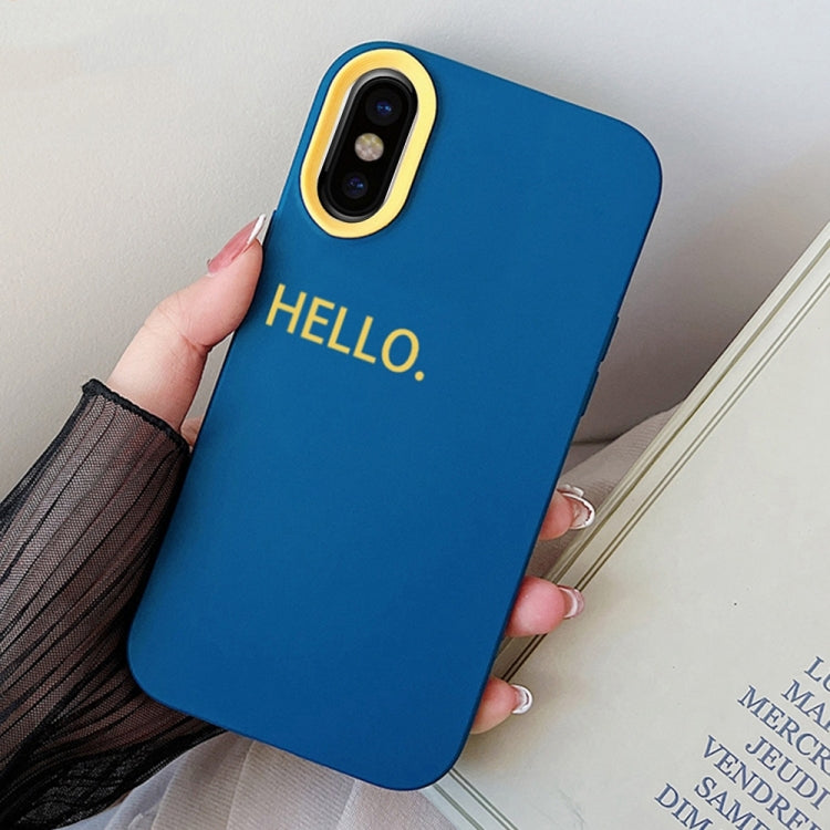 HELLO Word PC Hybrid TPU Phone Case, For iPhone 11 Pro, For iPhone X / XS, For iPhone XR